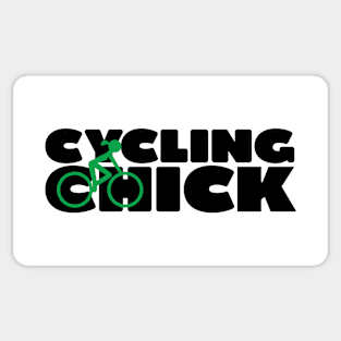 Cycling Chick Sticker